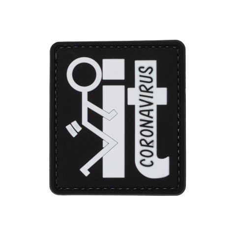 Fuck It Coronavirus PVC Patch (Color: Black and White)