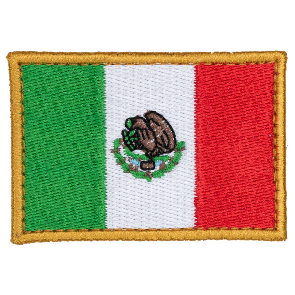 Embroidered Mexican Flag Patch