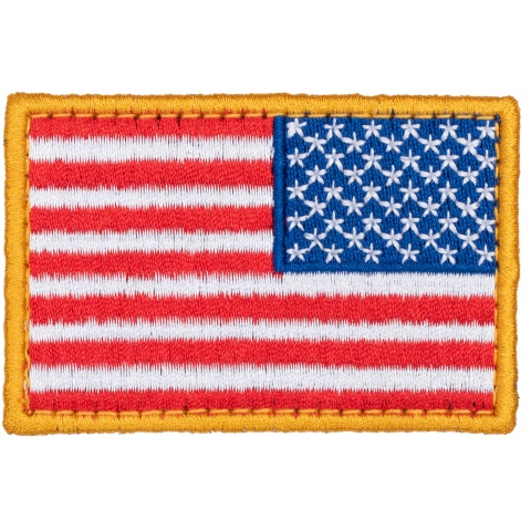 Embroidered Reverse US Flag Patch w/ Full Colors