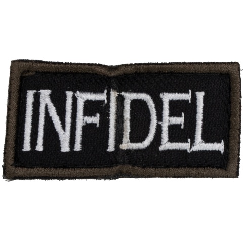 Infidel Embroidered Patch (Color: Black)