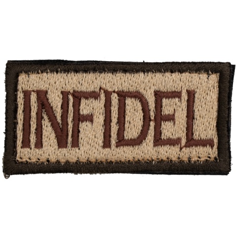 Infidel Embroidered Patch (Color: Tan)