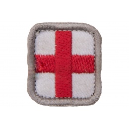 Embroidered Red Cross MED Logo Patch (Color: Red)