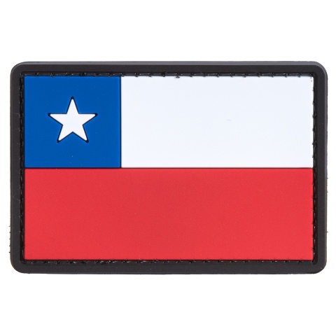 Chile Flag PVC Patch (Color: Red / Blue / White)