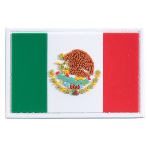 Mexico Flag PVC Patch (Color: Green / White / Red)