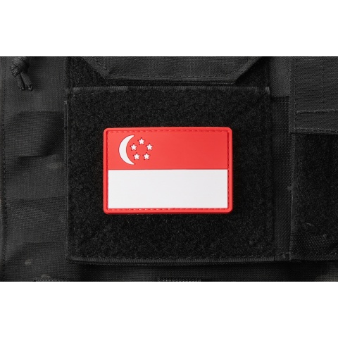 Singapore Flag PVC Morale Patch