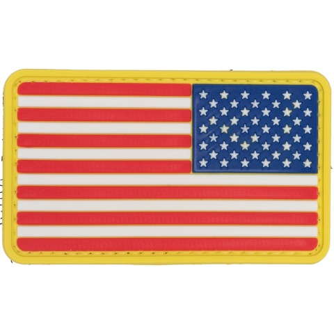 US Flag Reverse PVC Patch Full Color