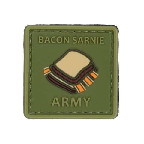 Bacon Sarnie Army PVC Patch (Color: OD Green)