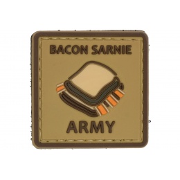 Bacon Sarnie Army PVC Patch (Color: Coyote Tan)