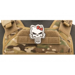 Tactical Hello Kitty PVC Patch (Color: White)