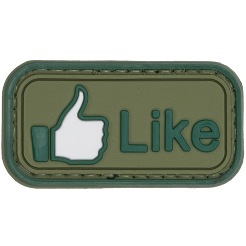 Like Button PVC Patch (Color: OD Green)