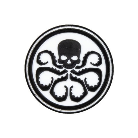 Hydra Logo PVC Morale Patch (Color: Black / White)