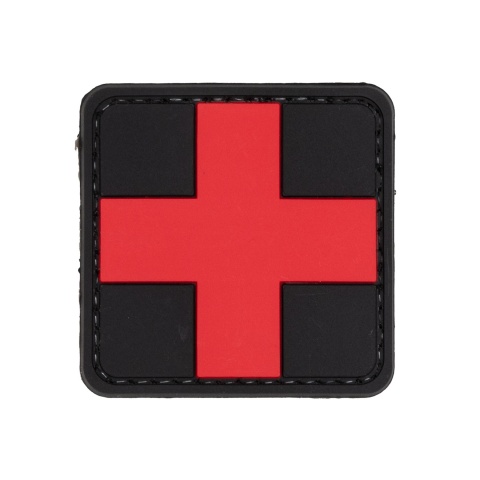 Red Cross Medical PVC Patch (Color: Red and Black)