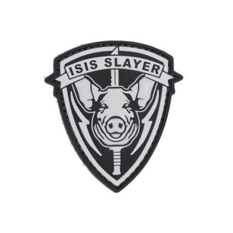 ISIS Slayer Pig PVC Patch (Color: Black)