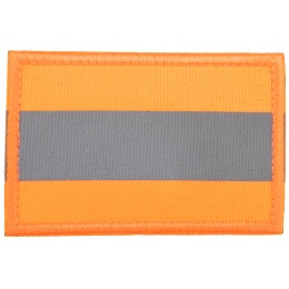 Reflective Orange Background Patch (Color: Orange)