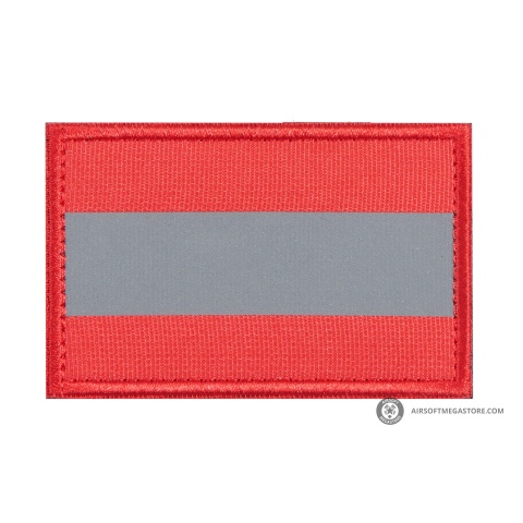 Reflective Red Background Patch (Color: Red)
