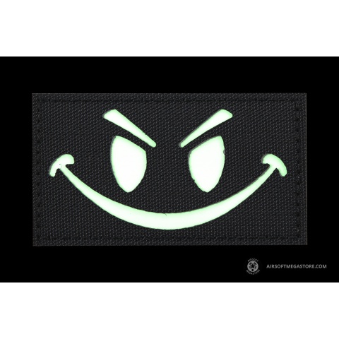 Reflective Evil Smiley Glow in the Dark Morale Patch
