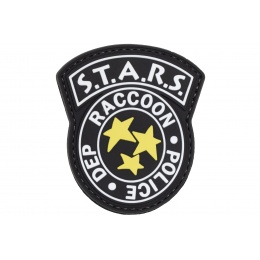 STARS Racoon Police Dep PVC Patch (Color: Black)