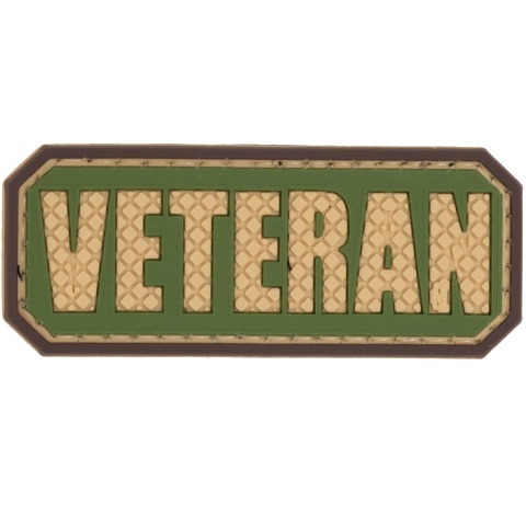 Veteran Tab PVC Patch (Color: Green)