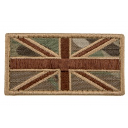 Embroidered UK Flag Patch (Color: Multi-Camo)