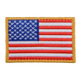 Large Embroidered Forward US Flag Patch w/ Full Colors