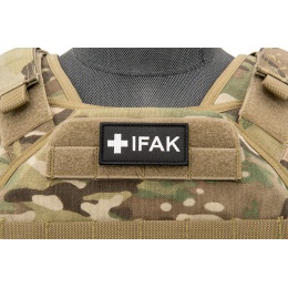 IFAK Individual First Aid Kit Small Patch (Color: Black and White)