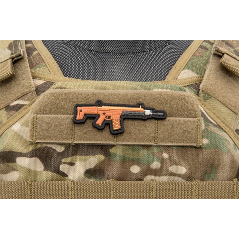 3D Gun PVC Patch (Color: Brown)