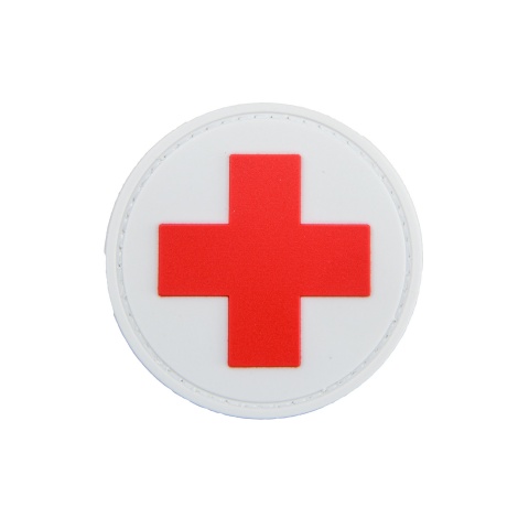 Round Cross Medical PVC Patch (White Version)