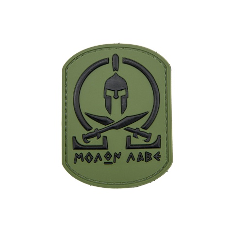 Spartan Molon Labe PVC Patch (Color: OD Green)