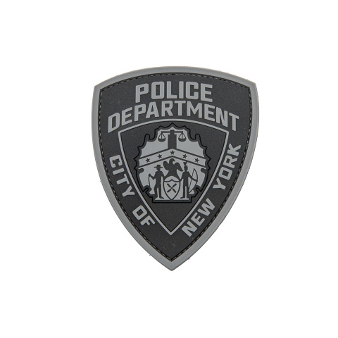 Police Department City of New York PVC Patch (Color: Gray)