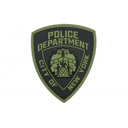 Police Department City of New York PVC Patch (Color: OD Green)