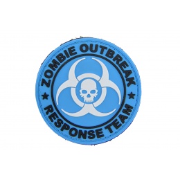 Zombie Outbreak Response Team PVC Patch w/ Biohazard Skull (Blue Version)