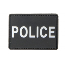 Police PVC Patch (Color: Black and White)
