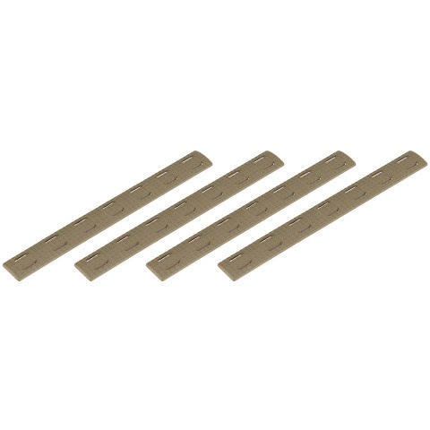 Ranger Armory 7-Section M-Lok Narrow Rail Panels, 4pcs (Tan) 
