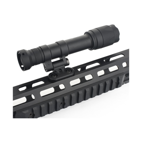 Ranger Armory M-LOK 500 Lumens Tactical Flashlight with Pressure Switch (Color: Black)