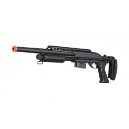 A&K Bravo Full Metal M870 Tactical Tac Shot Airsoft Shotgun (Color: Black)