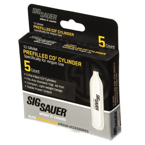Sig Sauer 12g CO2 Cartridges for Air Guns / Airsoft