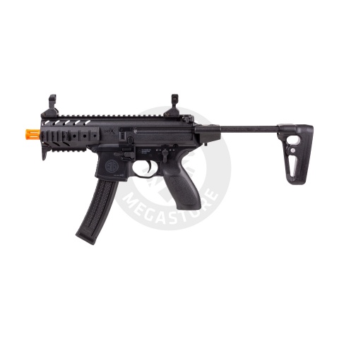 Sig Sauer MPX and P226 Airsoft Spring Powered PDW/Pistol Combo Kit (Black)