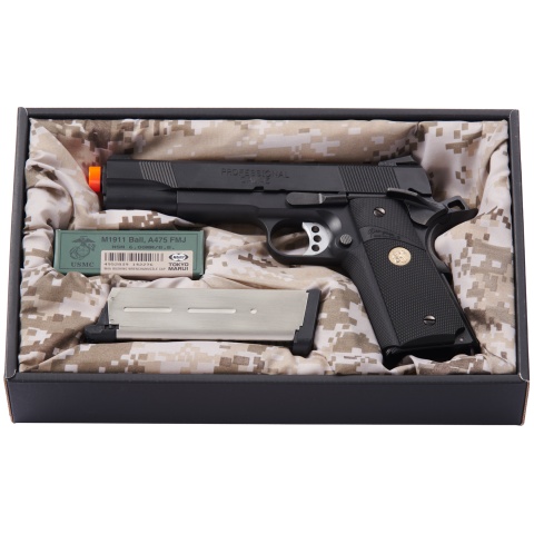 Tokyo Marui 1911 MEU Airsoft Gas Blowback Pistol (Color: Black)