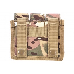 AMA Airsoft Tactical Three Pistol Magazine Pouch - LAND CAMO