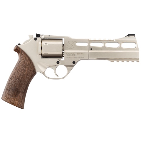 Chiappa Rhino Revolver 60DS .357 Magnum Style 6mm Airsoft Revolver Silver Edition