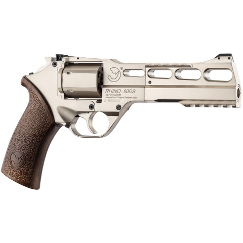 Chiappa Rhino Revolver 60DS .357 Magnum Style 6mm Airsoft Revolver Silver Edition