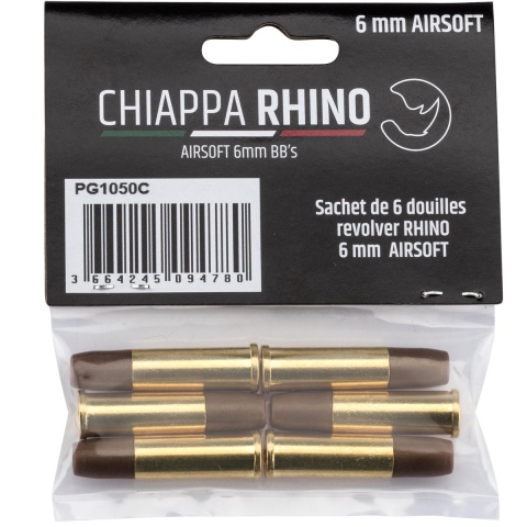 Chiappa Rhino Set of 6 Casings for CO2 Airsoft Revolver