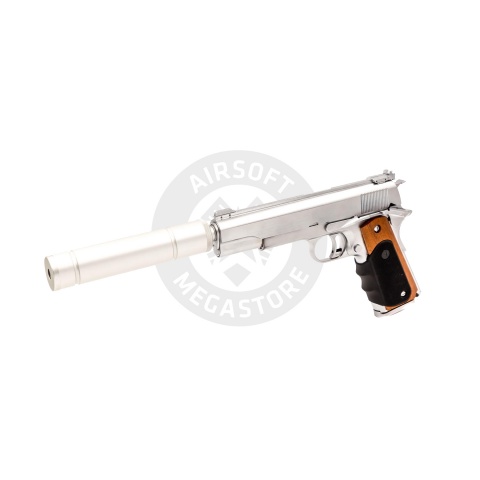 Vorsk Airsoft VX-9 Agency Gas Blowback Pistol - Chrome