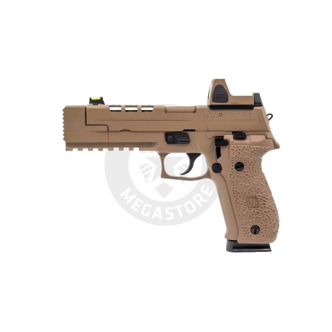 Vorsk Airsoft VP26X Gas Blowback Pistol + Micro Red Dot - Tan