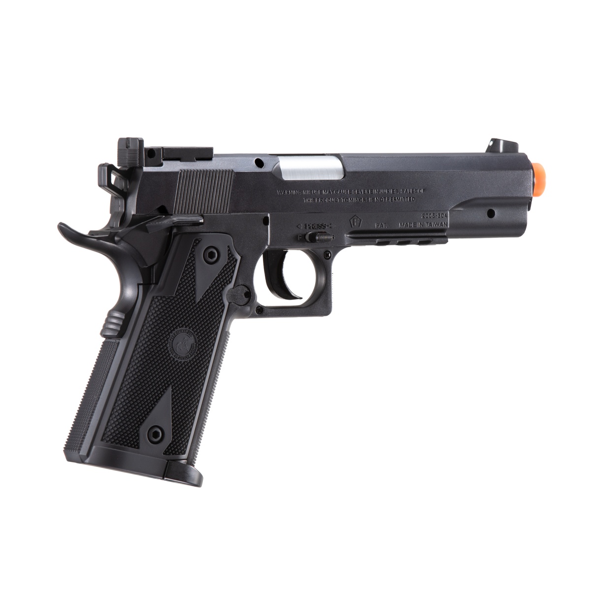 P---子 90-1) FEI XIANG HOP UP Metal Spring GUN Pistol with Laser