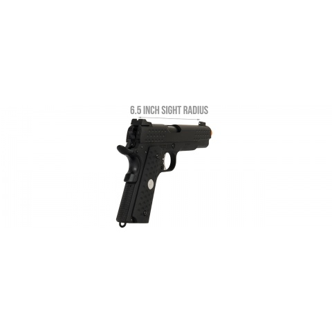 Armory Full Metal Knighthawk 1911 Gas Blowback Airsoft Pistol - BLACK