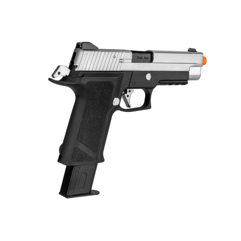 WE-Tech P-Virus Two-Tone Gas Blowback Airsoft Pistol (Color: Black & Silver)