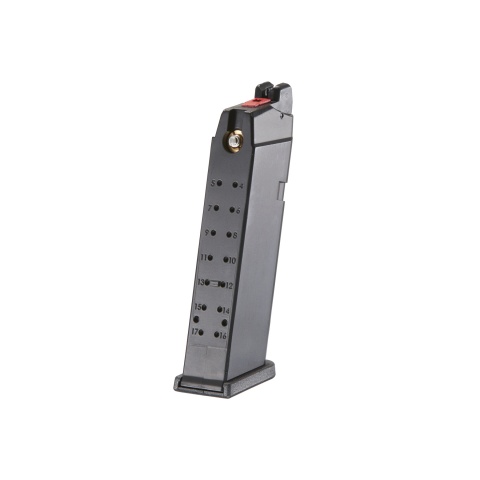 WE-Tech Galaxy MOS 25 Round Metal Green Gas Airsoft Magazine (Color: Black)