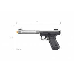 WE-Tech Galaxy Select Fire Premium L Gas Blowback Pistol (Color: Silver)