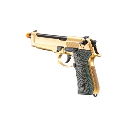 WE-Tech New System M92 Eagle Full Auto Airsoft Gas Blowback Pistol (Color: Gold)
